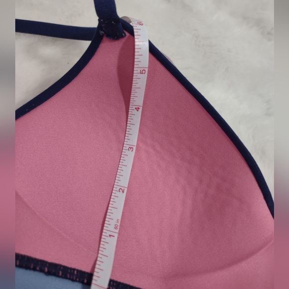 PINK VICTORIA'S SECRET Navy Blue Wear Everywhere Wireless Padded Bra Size 32B - Picture 6 of 8